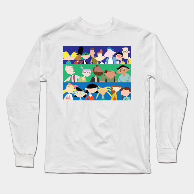 hey arnold Long Sleeve T-Shirt by ehaverstick